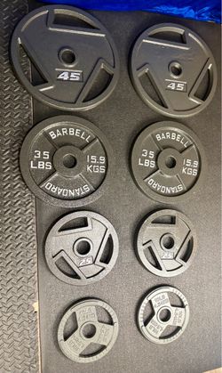 BRAND NEW Olympic  Weights Plates Set: 45s, 35s, 25s & 10s . y#230