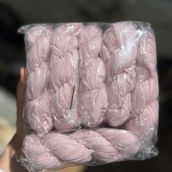 6 Light Pink / Light Purple Lavender Cheesecloth Table Runners/Centerpieces