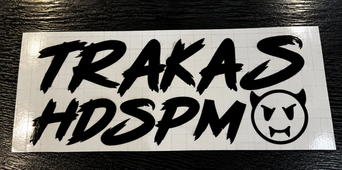 TRAKAS Black Vinyl Decal 🇲🇽🔥 – Car & Truck Window Sticker – Starting at $10