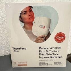 therabody theraface vibrating ant aging skincare led mask with 648 leds 