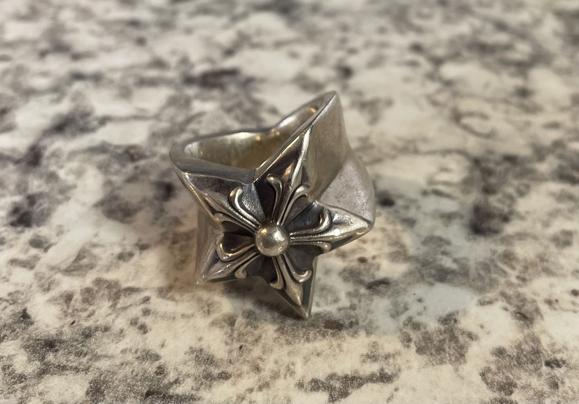 Chrome Hearts Large Star Ring