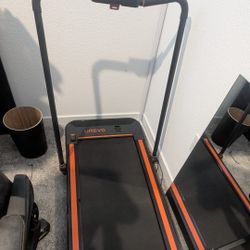 Urevo 2 In 1 Folding Under Desk Treadmill 