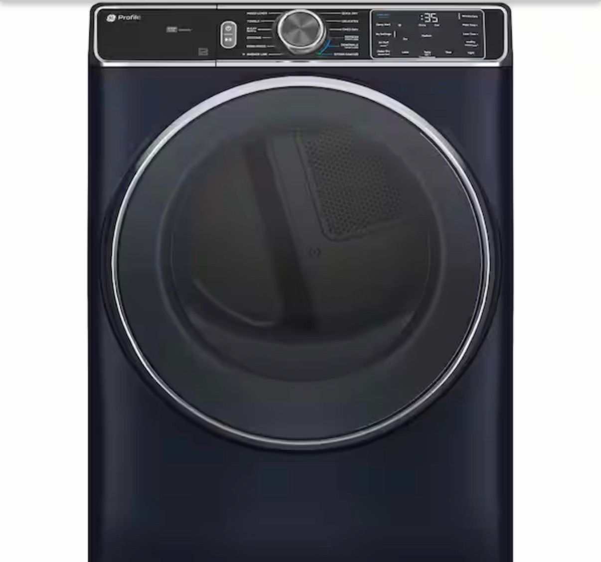 Sapphire Blue GE vented Electric Dryer in Sapphire Blue with Steam and Sanitize Cycle, ENERGY STAR