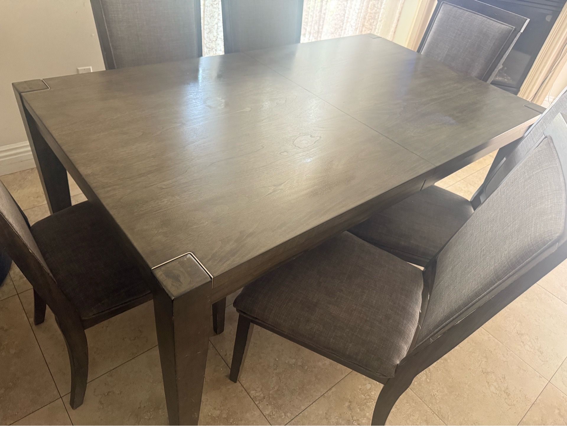 Big table with chairs ashley brand