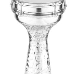 MEINL Aluminum Hand-Hammered Darbuka Silver 8 in.