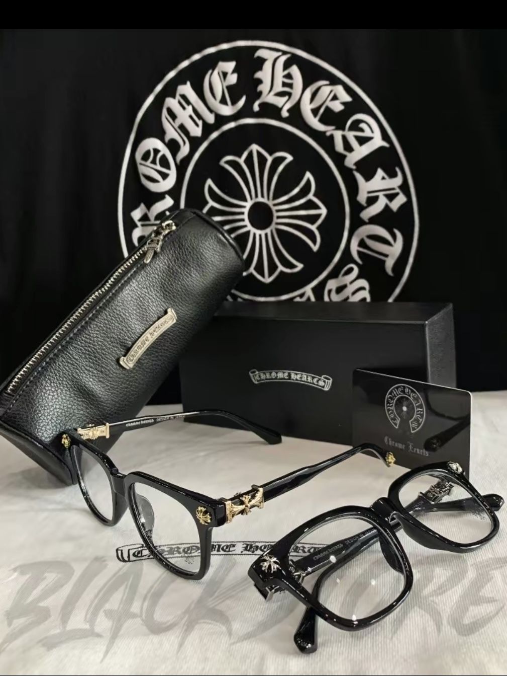 Chrome Hearts Glasses Comes with 2