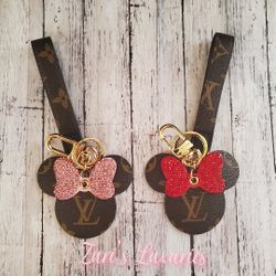 LoVe Mini Mouse Rhinestone Keychain