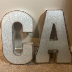Metal letters From Hobby Lobby ( A and C )