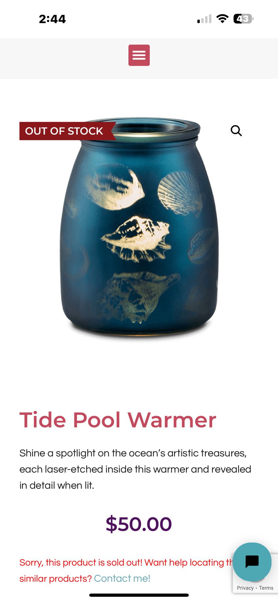 Tide Pool  Warmer 