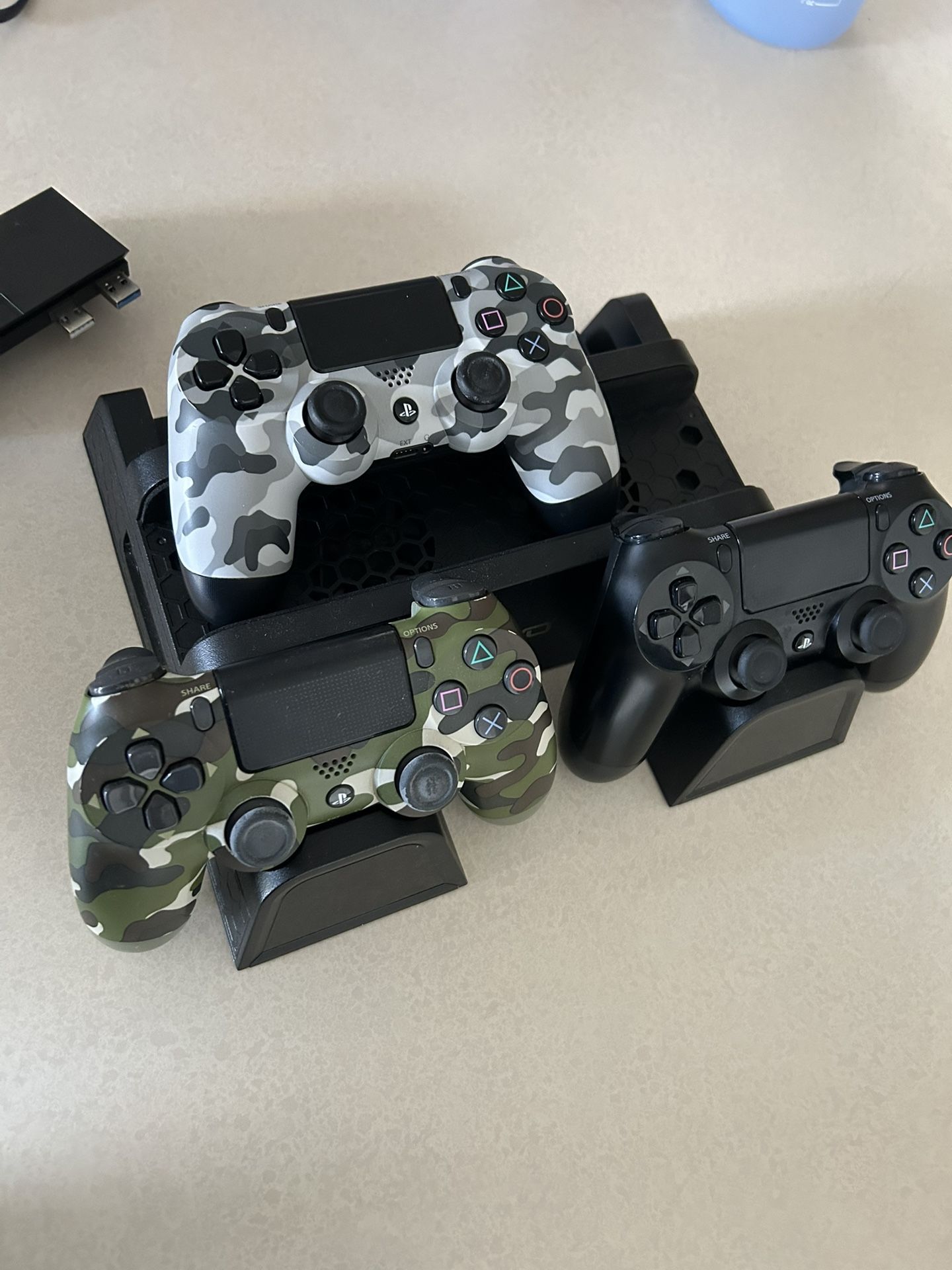 PlayStation 4 Controller & USB Extender & Cooling Fan Cooler
