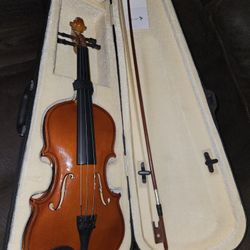Violin With Case, Bow, Xtra Strings...