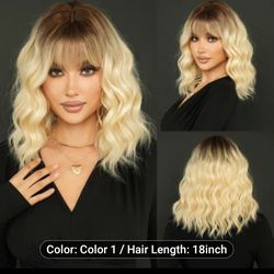 FANTASTIC WAVY 12"  BLONDE WIG - NEW!
