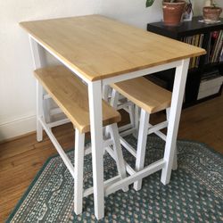 Light Wood Bar Kitchen Table