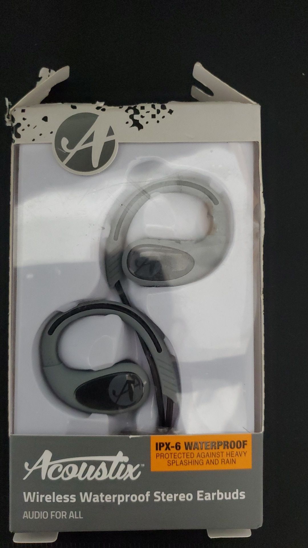 Acoustic wireless waterproof stereo earbuds