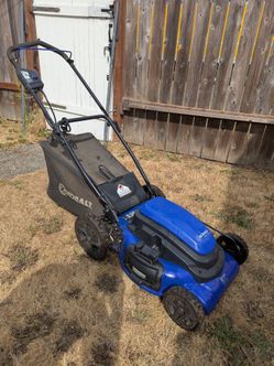 Kobalt electric lawnmower