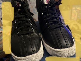 KSWISS Women’s Black Leather Hi top Shoes Sz 9