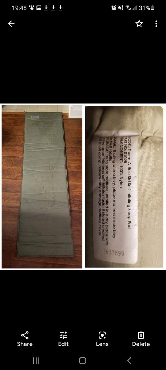 Self-inflating Sleep Mat