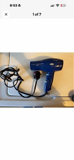 Vidal Sassoon 1875W Standard Hair Dryer, Blue, Electric Powered