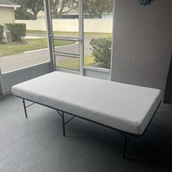 Portable Folding Bed with Mattress Included 