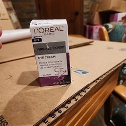 L'Oreal Wrinkle Expert 55+ Anti-Wrinkle Eye Cream with Calcium 0.5 Oz