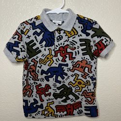 Kids Lacoste x Keith Haring Polo Shirt Size 5