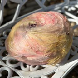 Vintage Christian Dior Pink Feather Hat