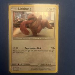 Lickitung Holo NM 16/18 Detective Pikachu Pokemon Card