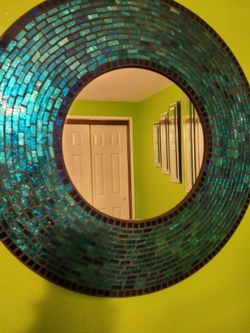 Beautiful Mosaic Framed Mirror Wall Decor