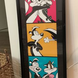 Warner Bros. Limited Edition Framed Lithograph – “Snapshots” (1998) Pepe Le Pew & Penelope – #233/350 – COA Included