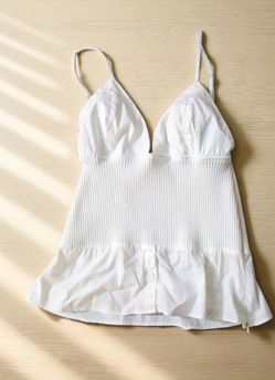 White Zara Cami Top Size M Medium