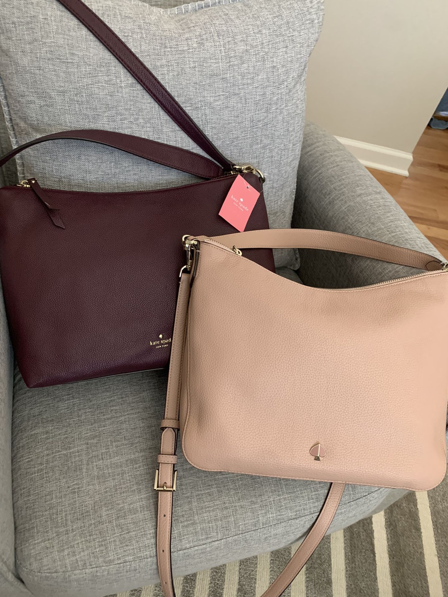 💜 New Authentic Kate Spade Bag, Leather Kate Spade Shoulder Bag, Kate Spade Convertible Shoulder Crossbody Bag, Kate Spade Hobo Bag