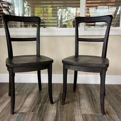 (2) Pottery Barn Cline Bistro Chairs