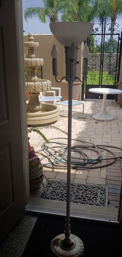 ANTIQUE TORCHIERE FLOOR LAMP