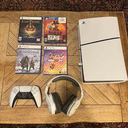 Brand New PS5 bundle - Headset And Six Games 