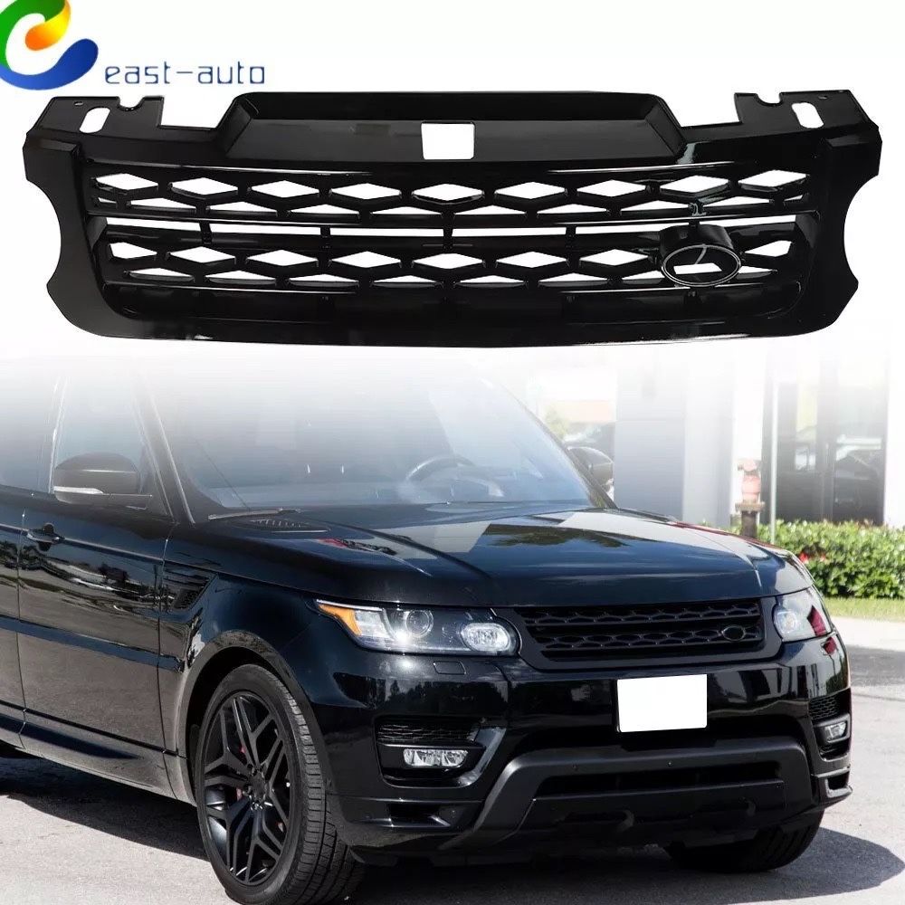 Black Mesh Front Upper Hood Center Grille LR054767 For 14-17 Range Rover Sport