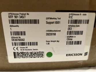 KRY 901 345/7, Ericsson, Support 6501, IP65/Type 3 Enclosure