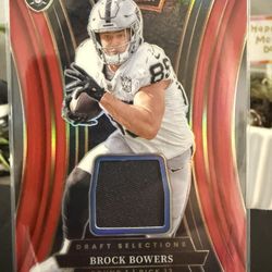 Brock Bowers rookie card patch
