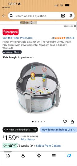 Fisher price on the go baby dome