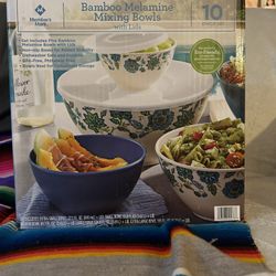 Member's Mark 10-Piece Melamine Mixing Bowls with Lids, Jacobean
