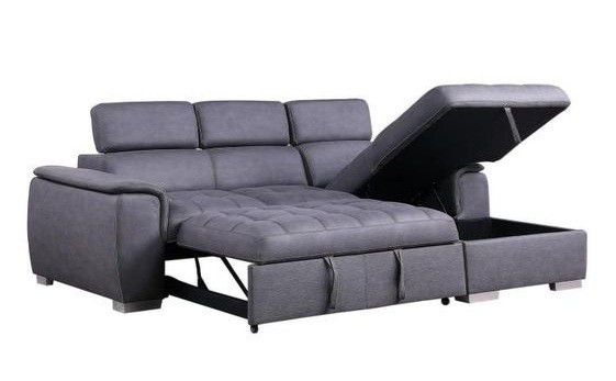🔹Free/Fast Delivery &Diego Gray Sectional with Pull-out Bed

(Tags: Couch, sofa, loveseat, Ottoman)
