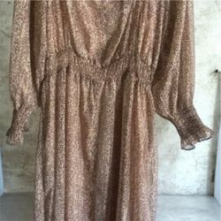 MNG Long Dress Animal Print