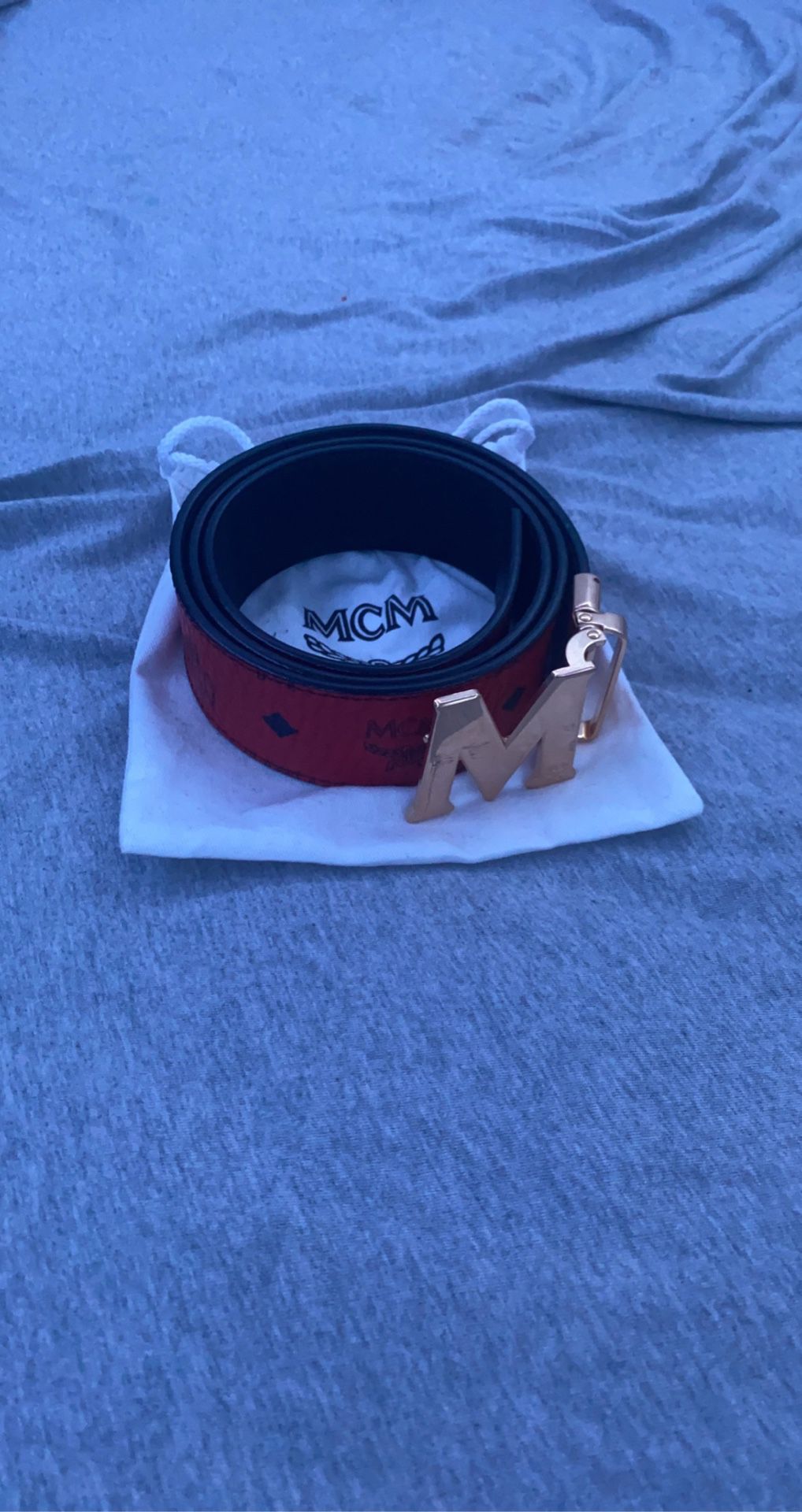 Red And Black Reversible Mcm Belt for Sale in Staten Island, NY - OfferUp