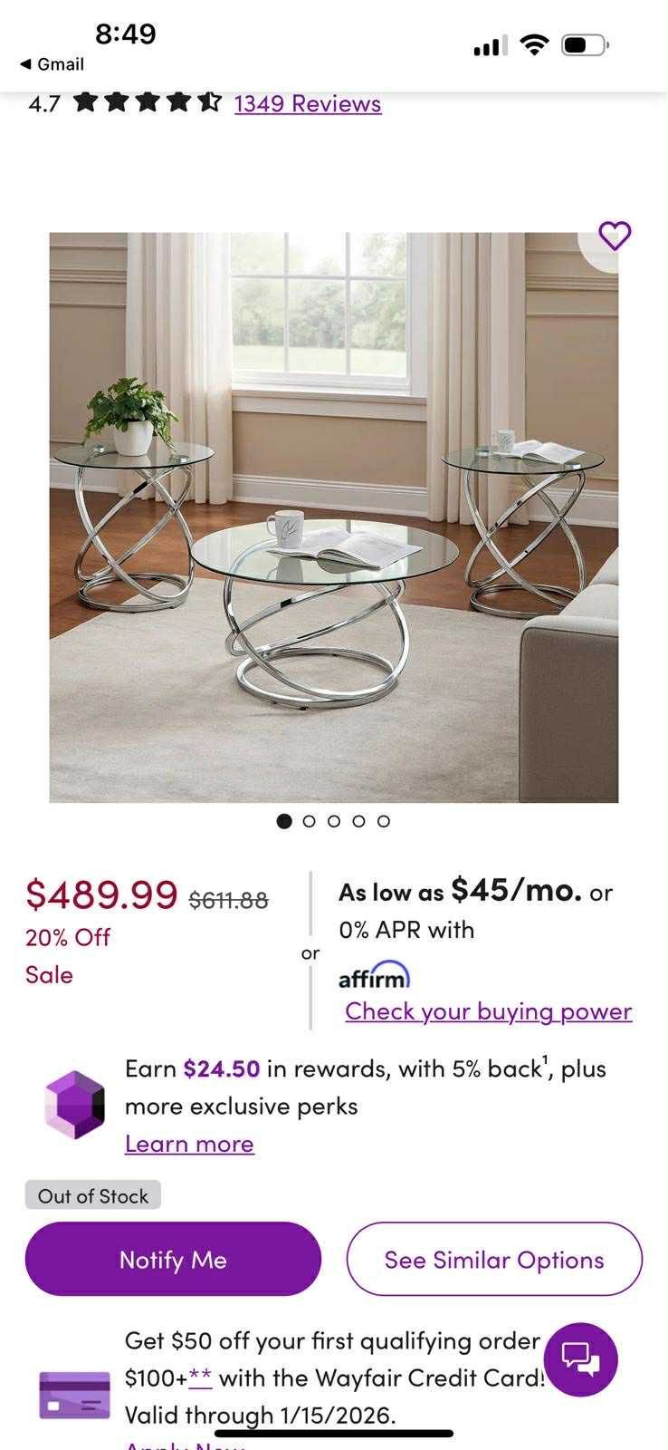Coffee And Side Glass Tables Set 3