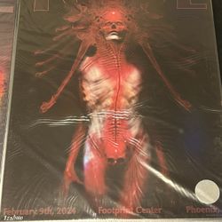 Tool Official Concert Poster Phoenix Az Feb 9th 2024 Footprint Center Ben Colin
