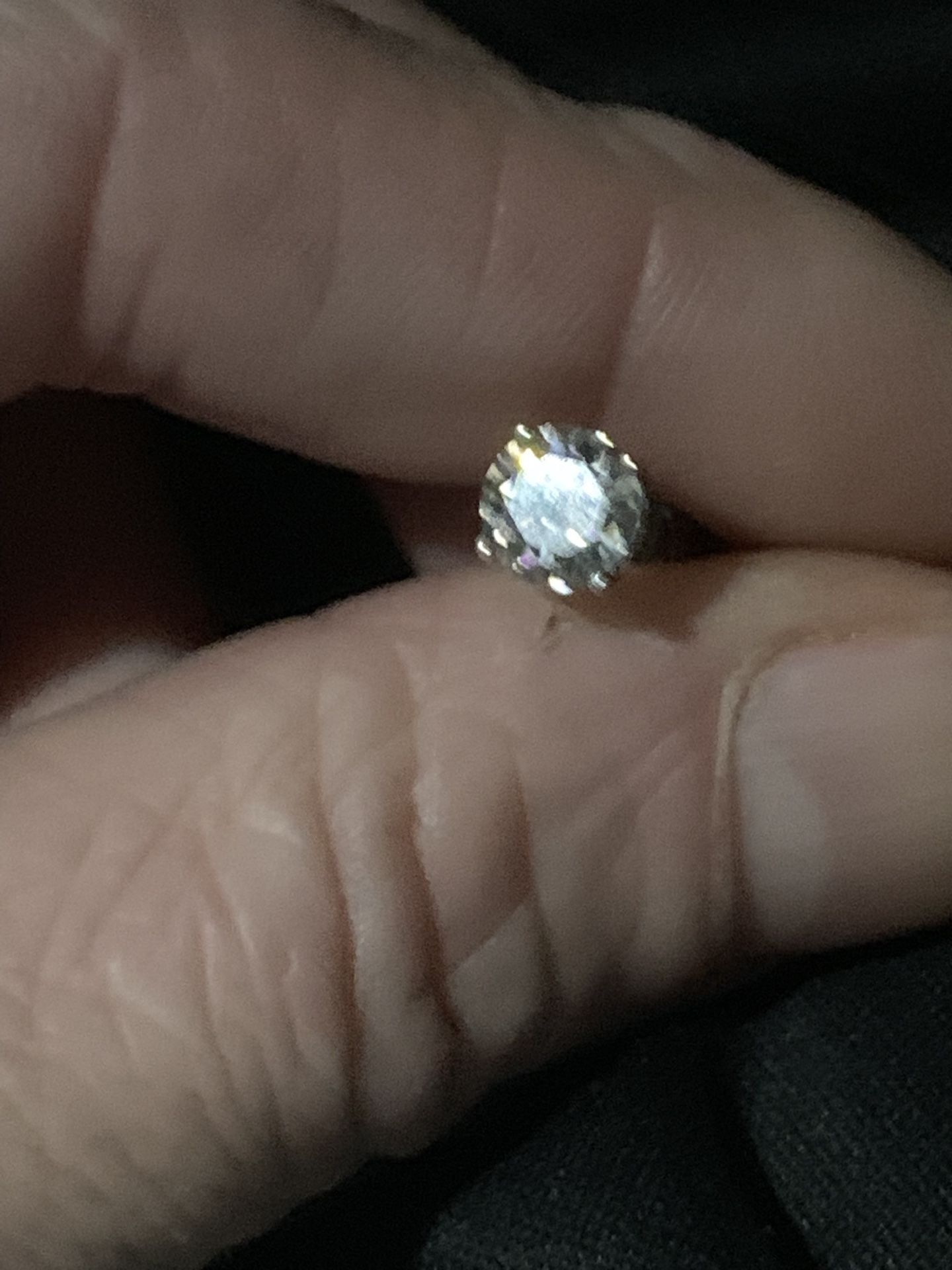 1.50 CTW LAB CREATION STUDS SCREW IN BACKINGS ANFD BEAUTIFUL SOLITAIRES