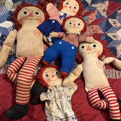 Raggedy Ann/Andy Dolls