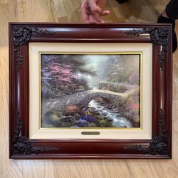 Thomas Kinkade Bridge Of Faith 24”x20”