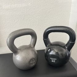 40 Lb kettlebells 