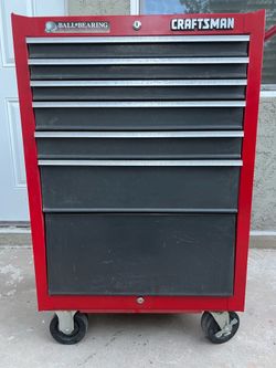Vintage craftsman tool box toolbox rolling chest