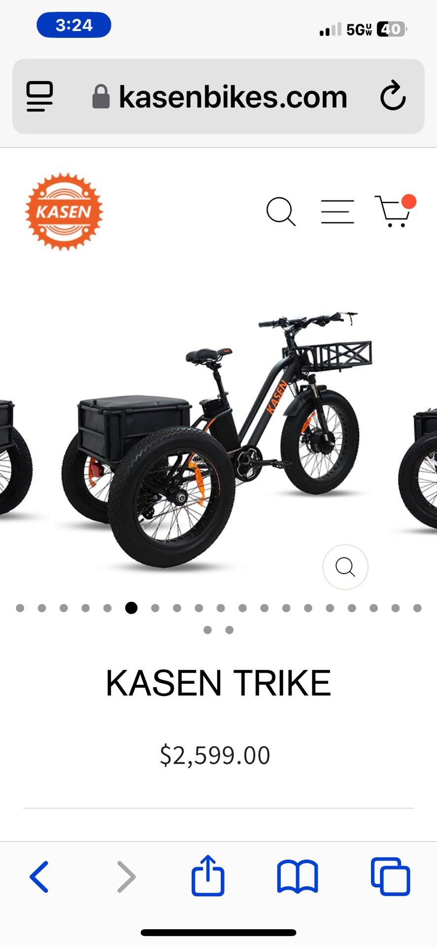 Kasen Electric Trike-Highly Sought After